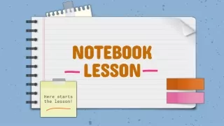 notebook lesson