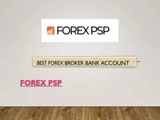 Best Forex Broker Bank Account