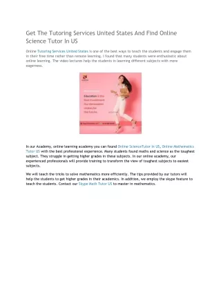 get the tutoring services united states and find