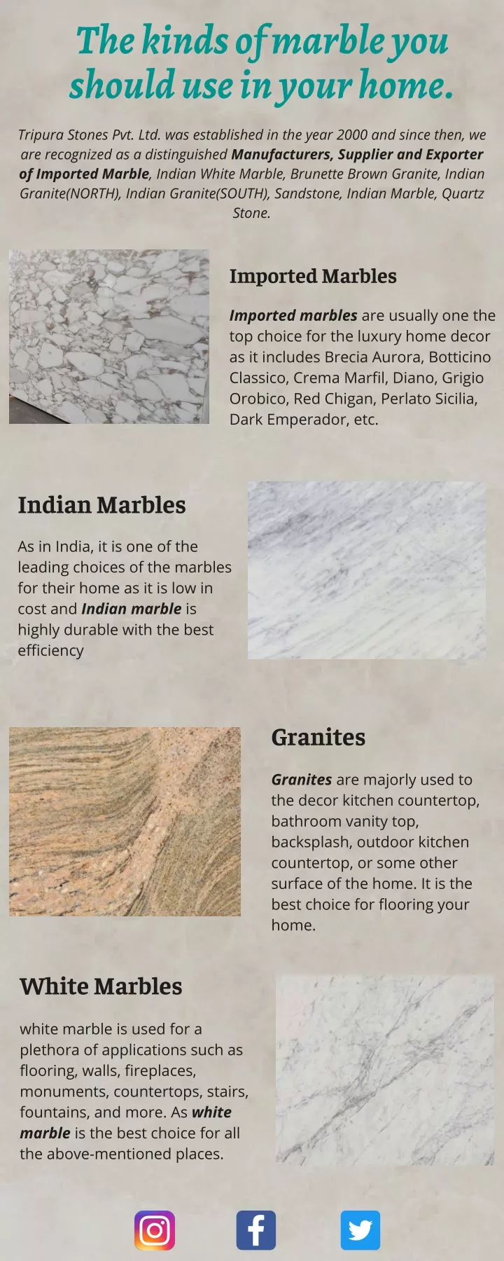 the kinds of marble you should use in your home