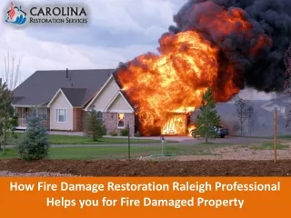 Fire Damage Restoration Raleigh