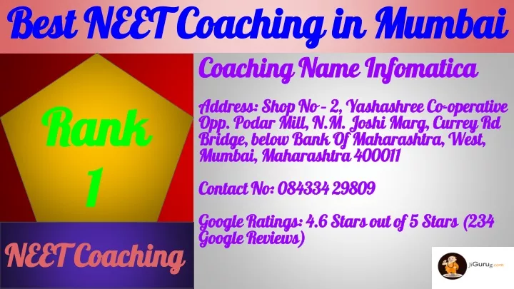 best neet coaching in mumbai