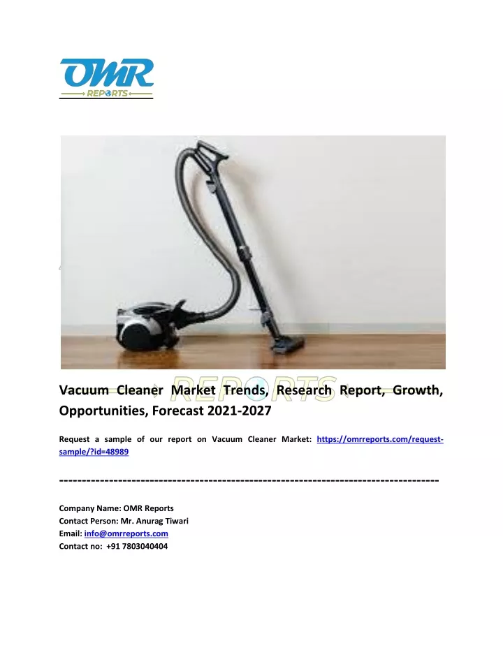 vacuum cleaner market trends research report