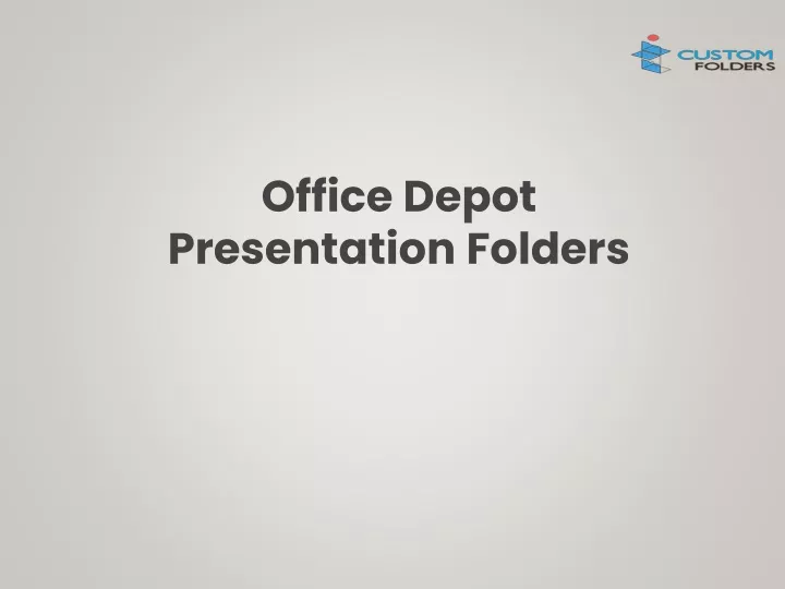 office depot p resentation f olders