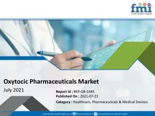 Oxytocic Pharmaceuticals Market Industry Size, Growth 2031