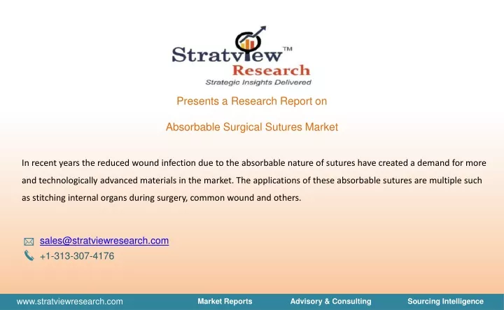 presents a research report on absorbable surgical
