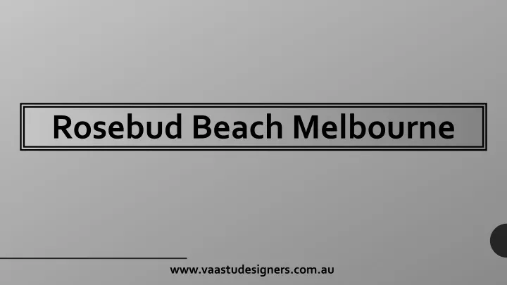 rosebud beach melbourne