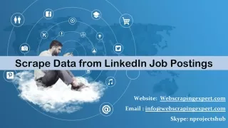 scrape data from linkedin job postings