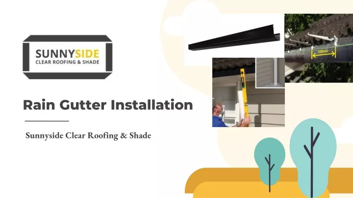 rain gutter installation