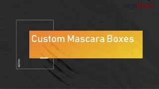 Custom Mascara boxes wholesale