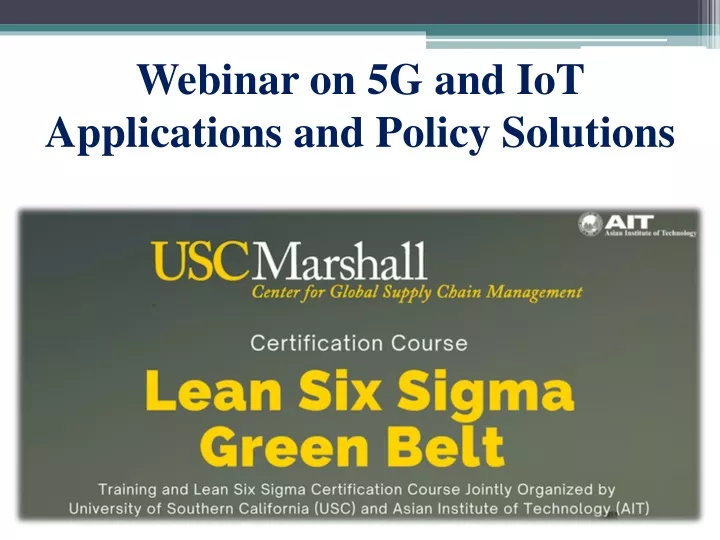 webinar on 5g and iot applications and policy