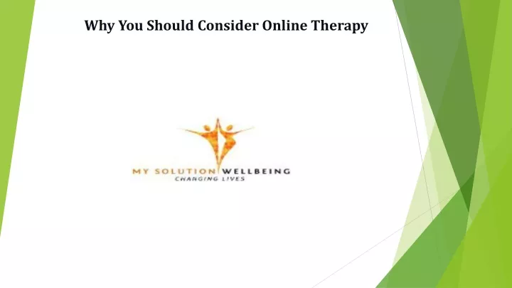 why you should consider online therapy