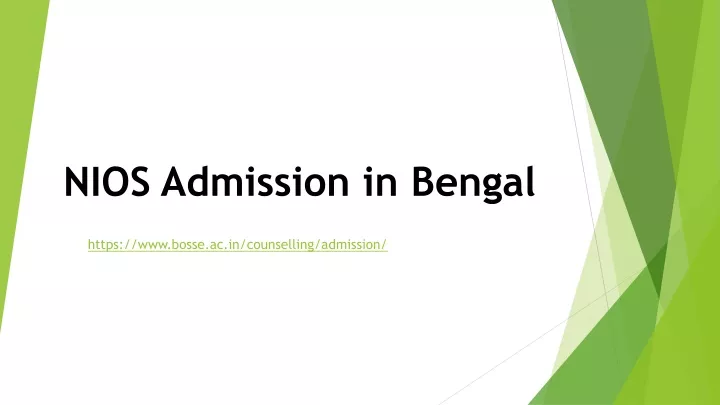 nios admission in bengal