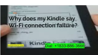 Why does my Kindle say Wi-Fi connection failure_
