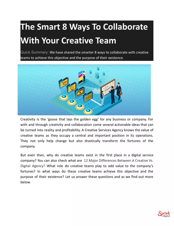 the smart 8 ways to collaborate with your