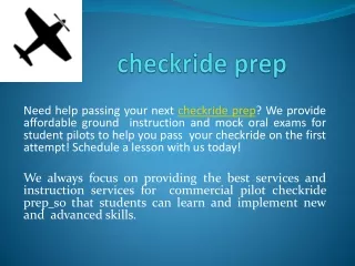 checkride prep