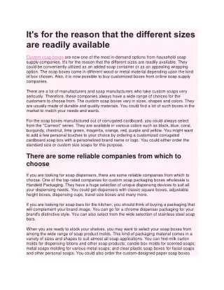 it s for the reason that the different sizes