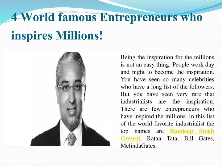 4 world famous entrepreneurs who inspires millions