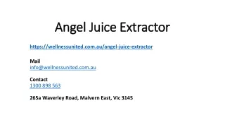 angel juice extractor