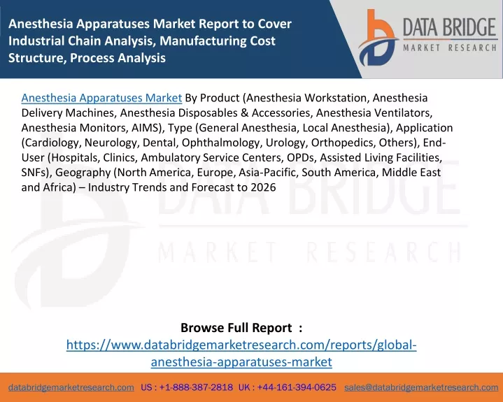 anesthesia apparatuses market report to cover