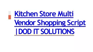 k itchen store multi v endor s hopping script