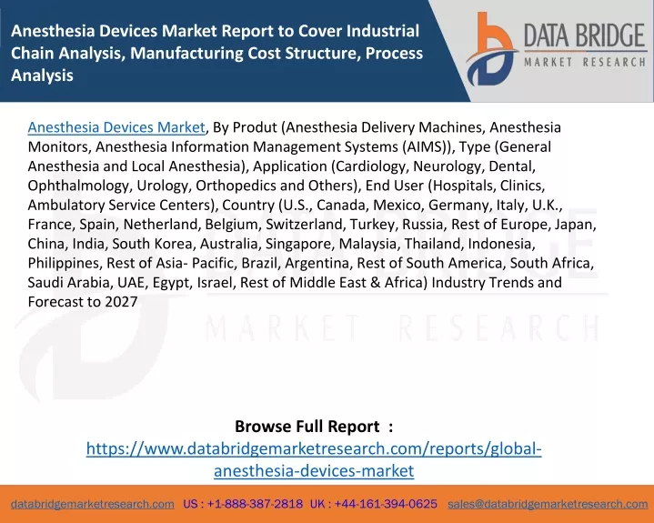 anesthesia devices market report to cover