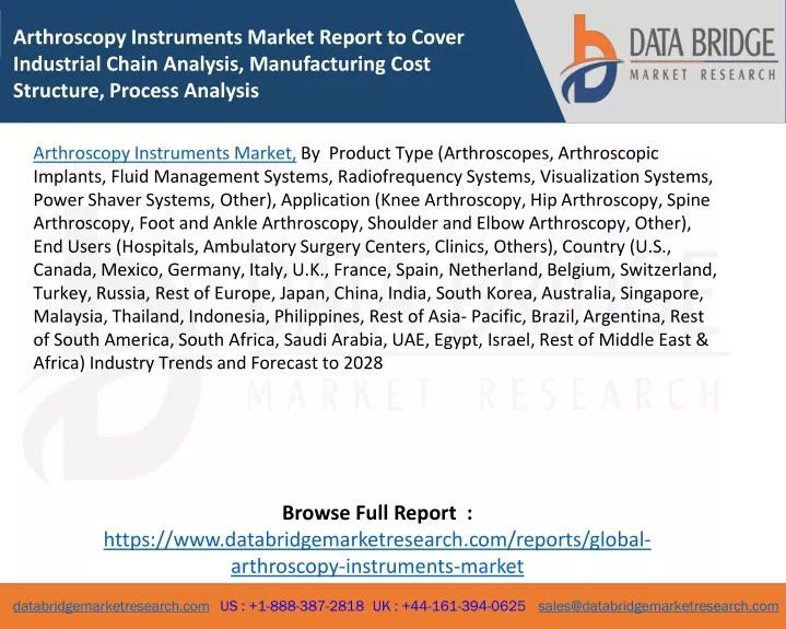 arthroscopy instruments market report to cover