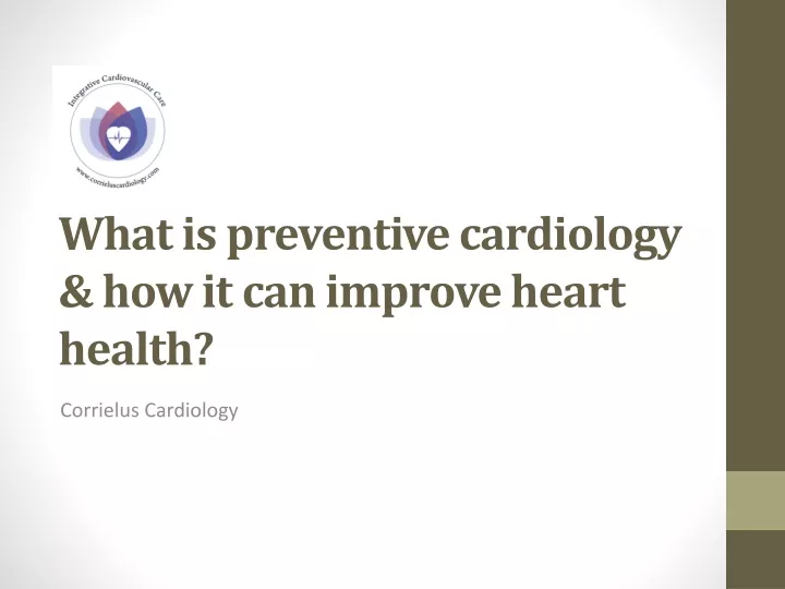 what is preventive cardiology how it can improve heart health