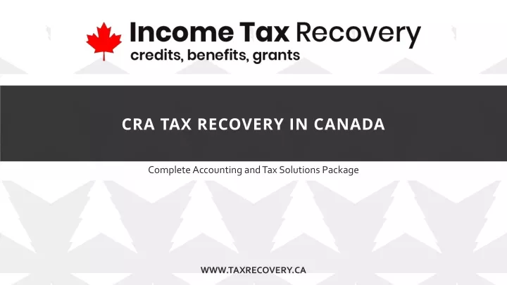 cra tax recovery in canada