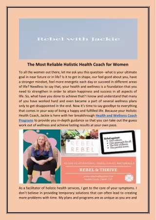 Health and Wellness Coach Programs