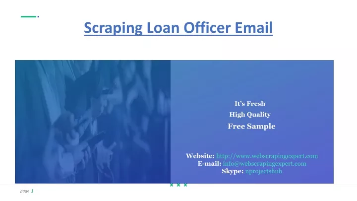 scraping loan officer email