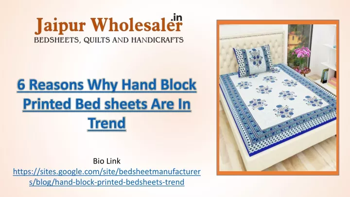 6 reasons why hand block printed bed sheets