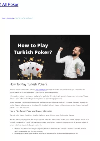 all poker