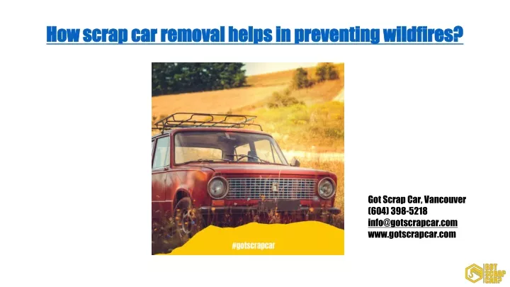 how scrap car removal helps in preventing