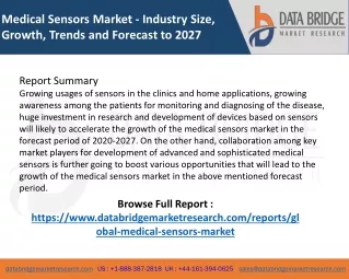 medical sensors market industry size growth