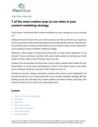 https www revglue com 7 of the most creative ways