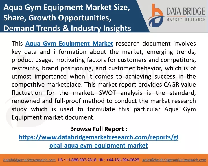 aqua gym equipment market size share growth