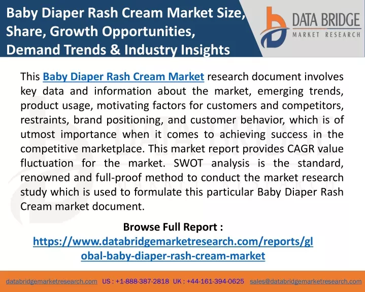baby diaper rash cream market size share growth