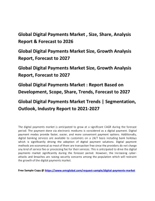 global digital payments market size share