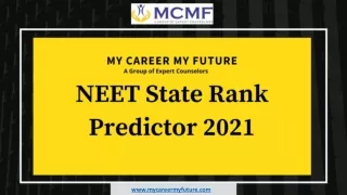 NEET State Rank Predictor 2021
