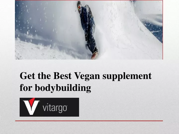 get the best vegan supplement for bodybuilding