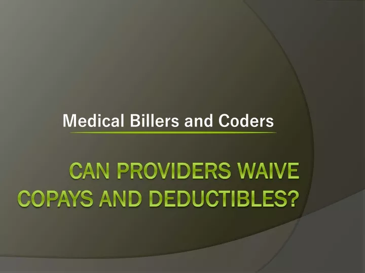 medical billers and coders