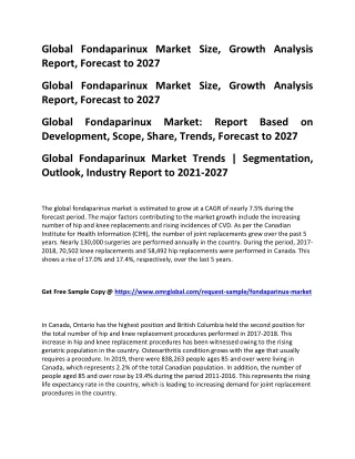 global fondaparinux market size growth analysis
