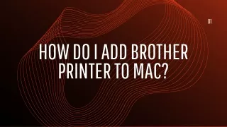How do i Add brother printer to mac?