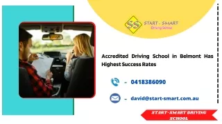 Accredited Driving School in Belmont Has Highest Success Rates