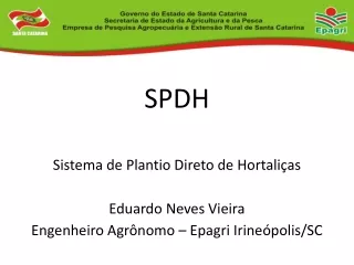 spdh sistema de plantio direto de hortali