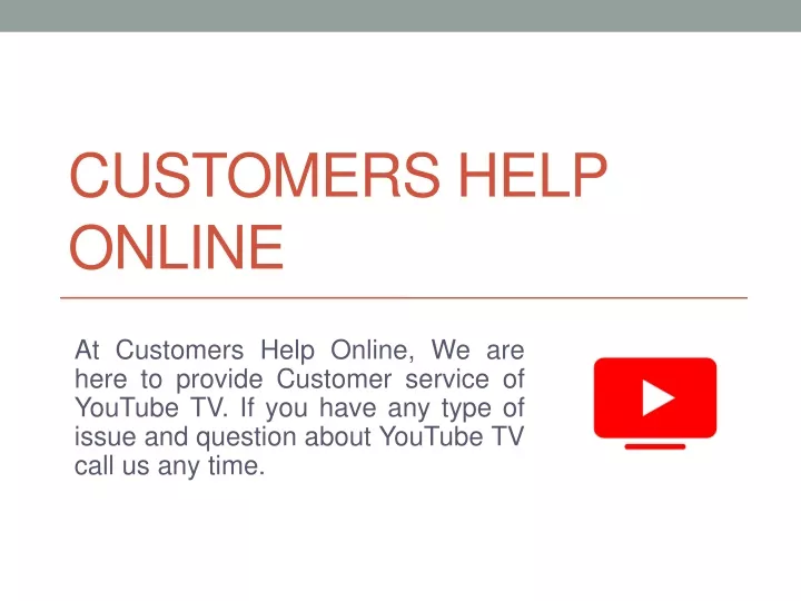 customers help online