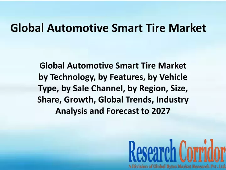 global automotive smart tire market
