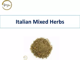 italian mixed herbs