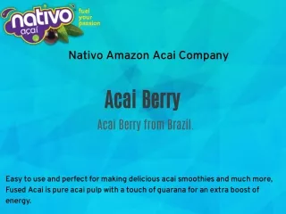 Nativo Amazon Acai Company